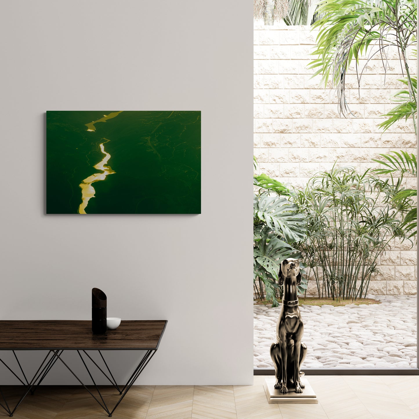 CANVAS PRINT: "GOLD RIVER OF LIFE"