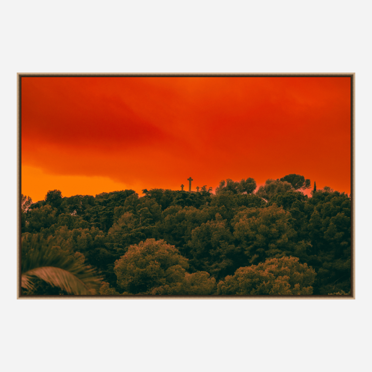 CANVAS PRINT: "FIRE IN THE SKY"